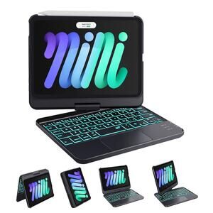 GreenLaw Keyboard Case for iPad Mini 7 A17 Pro(2024) & Mini 6 (2021)